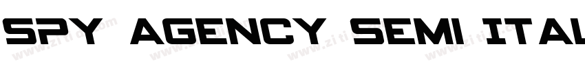 Spy Agency Semi Ital字体转换